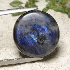 9,17 ctw natürlicher Mehrfarbig Spektrolith, Rund Schliff, Lichtundurchlässig