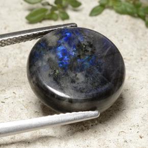 9,17 ctw natürlicher Mehrfarbig Spektrolith, Rund Schliff, Lichtundurchlässig