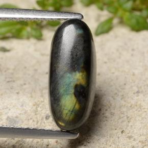 9,17 ctw natürlicher Mehrfarbig Spektrolith, Oval Schliff, Lichtundurchlässig