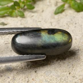 9,17 ctw natürlicher Mehrfarbig Spektrolith, Oval Schliff, Lichtundurchlässig