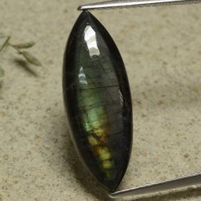 9,17 ctw natürlicher Mehrfarbig Spektrolith, Marquise, Lichtundurchlässig