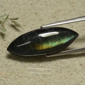 9,17 ctw natürlicher Mehrfarbig Spektrolith, Marquise, Lichtundurchlässig