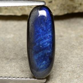 2,03 ctw natürlicher mehrfarbiger Spektrolith, Oval Schliff, Lichtundurchlässig