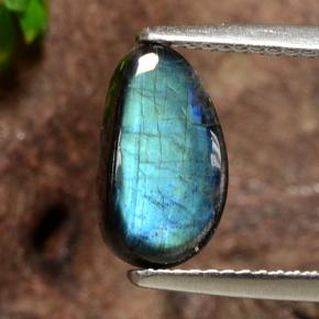 9,17 ctw natürlicher Mehrfarbig Spektrolith, Ausgefallene Form, Lichtundurchlässig