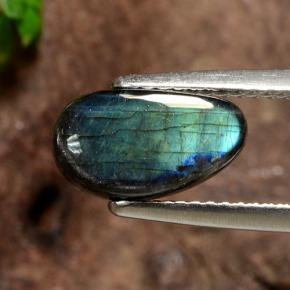 9,17 ctw natürlicher Mehrfarbig Spektrolith, Ausgefallene Form, Lichtundurchlässig