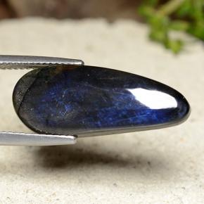 9,17 ctw natürlicher Mehrfarbig Spektrolith, Birnenform, Lichtundurchlässig