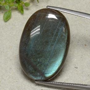 9,17 ctw natürlicher Mehrfarbig Spektrolith, Oval Schliff, Lichtundurchlässig