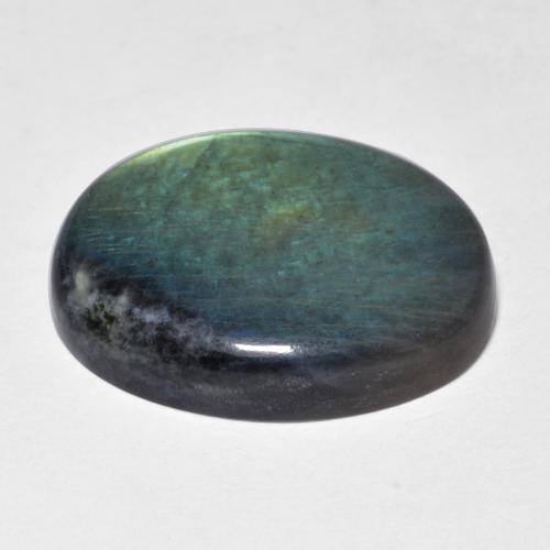 9,17 ctw natürlicher Mehrfarbig Spektrolith, Oval Schliff, Lichtundurchlässig