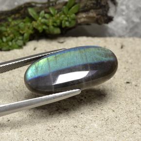 9,17 ctw natürlicher Mehrfarbig Spektrolith, Oval Schliff, Lichtdurchlässig