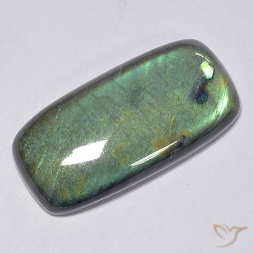 37.60ct Natürlicher Mehrfarbig Spektrolith, Kissen, Lichtundurchlässig