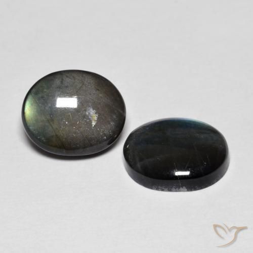 4.35 ct natürliche Mehrfarbig Spektrolith-Edelsteine, Oval, Lichtundurchlässig