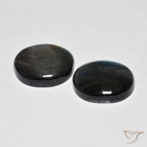 4.35 ct natürliche Mehrfarbig Spektrolith-Edelsteine, Oval, Lichtundurchlässig