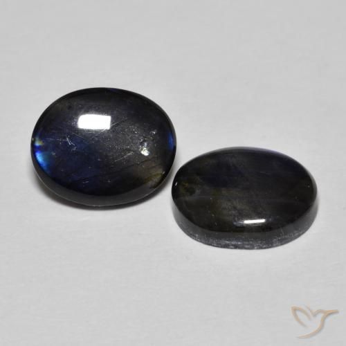 4.22 ct natürliche Mehrfarbig Spektrolith-Edelsteine, Oval, Lichtundurchlässig
