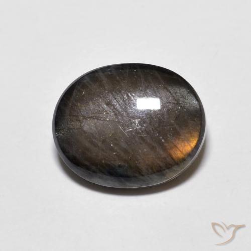 2.38ct Natürlicher Mehrfarbig Spektrolith, Oval, Lichtundurchlässig