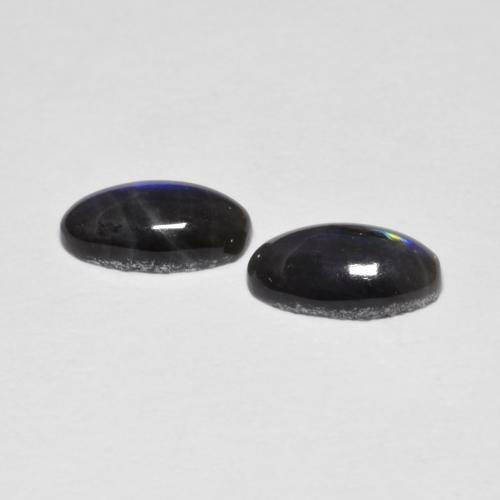 1,37 ct natürliche mehrfarbiger Spektrolith-Edelsteine, Oval Schliff, Lichtundurchlässig