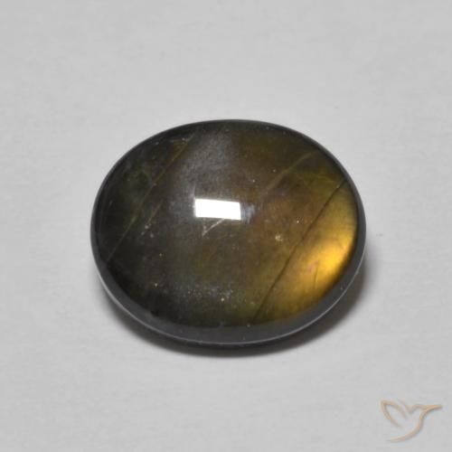 2.21ct Natürlicher Mehrfarbig Spektrolith, Oval, Lichtundurchlässig