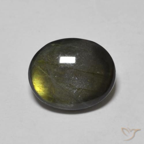 2.16ct Natürlicher Mehrfarbig Spektrolith, Oval, Lichtundurchlässig