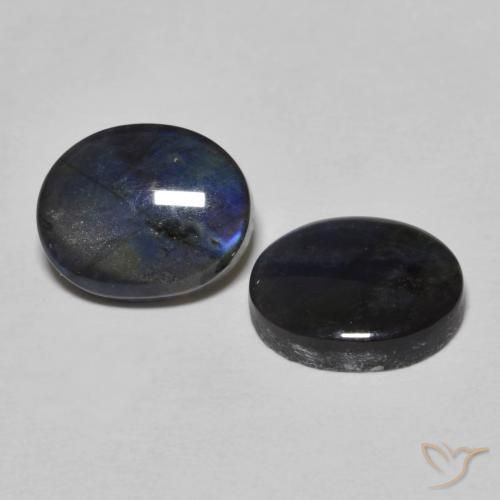 4.29 ct natürliche Mehrfarbig Spektrolith-Edelsteine, Oval, Lichtundurchlässig