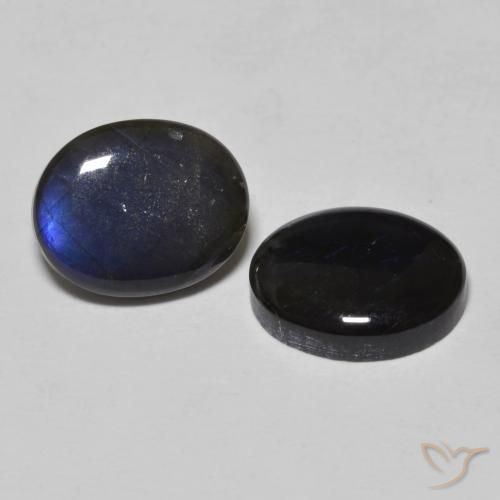 4.24 ct natürliche Mehrfarbig Spektrolith-Edelsteine, Oval, Lichtundurchlässig