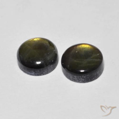 1.96 ct natürliche Mehrfarbig Spektrolith-Edelsteine, Rund Schliff, Lichtundurchlässig