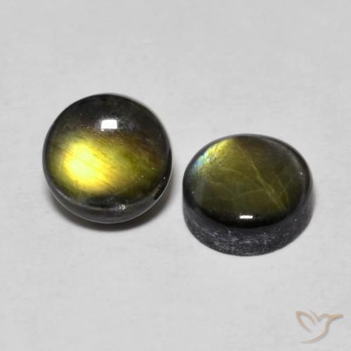 1.93 ct natürliche Mehrfarbig Spektrolith-Edelsteine, Runden, Lichtundurchlässig