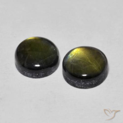 1.93 ct natürliche Mehrfarbig Spektrolith-Edelsteine, Runden, Lichtundurchlässig
