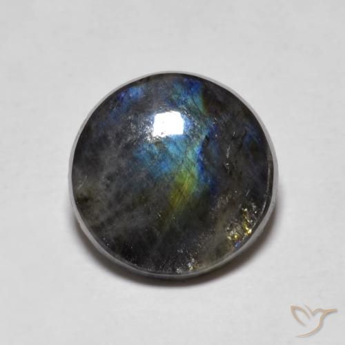 2.31ct Natürlicher Mehrfarbig Spektrolith, Runden, Lichtundurchlässig