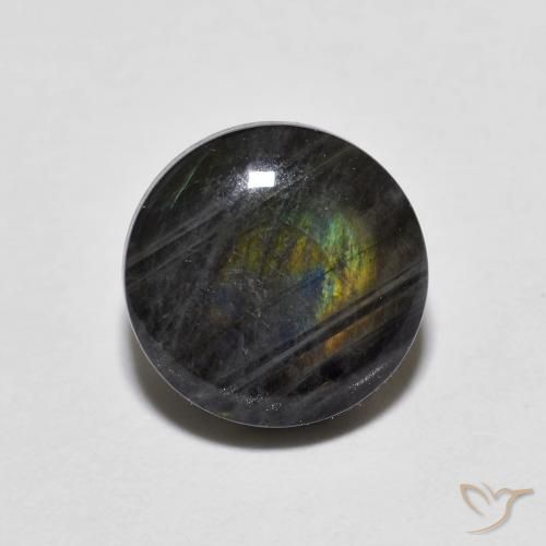 1.65ct Natürlicher Mehrfarbig Spektrolith, Runden, Lichtundurchlässig