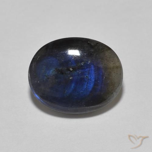 2.18ct Natürlicher Mehrfarbig Spektrolith, Oval, Lichtundurchlässig