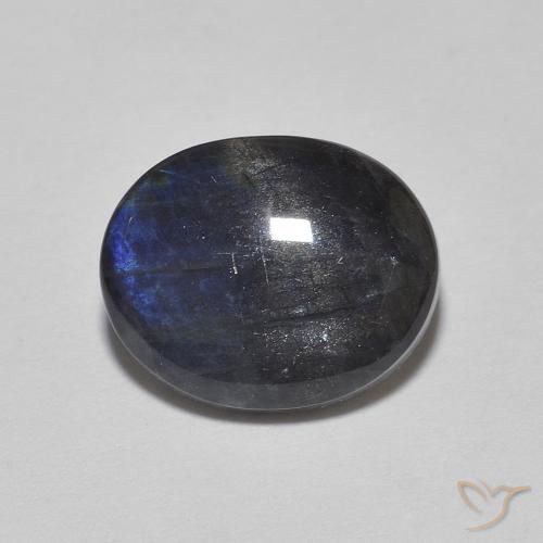 2.13ct Natürlicher Mehrfarbig Spektrolith, Oval, Lichtundurchlässig