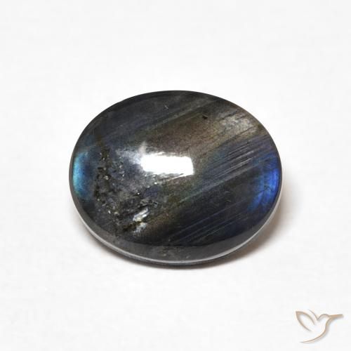 1.93ct Natürlicher Mehrfarbig Spektrolith, Oval, Lichtundurchlässig
