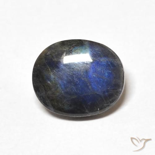 1.96ct Natürlicher Mehrfarbig Spektrolith, Oval, Lichtundurchlässig
