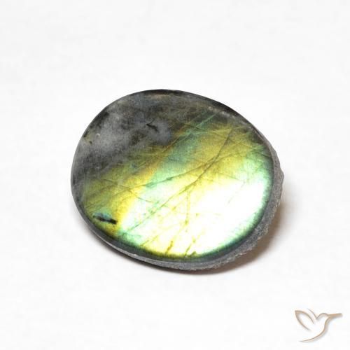 1.83ct Natürlicher Mehrfarbig Spektrolith, Oval, Lichtundurchlässig