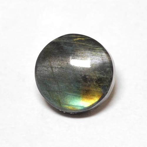 1.34ct Natürlicher Mehrfarbig Spektrolith, Runden, Lichtundurchlässig
