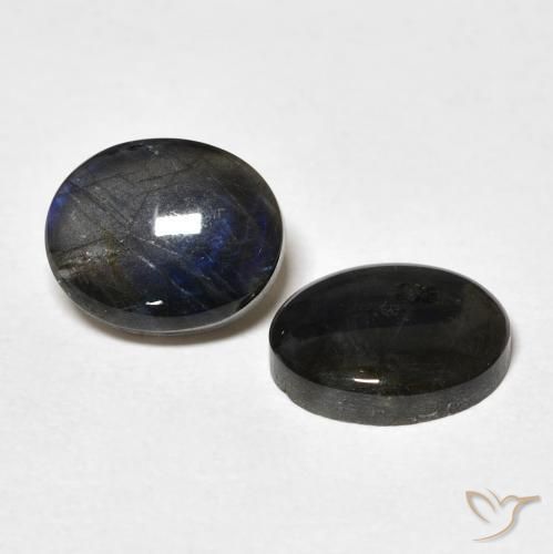 4.16 ct natürliche Mehrfarbig Spektrolith-Edelsteine, Oval, Lichtundurchlässig