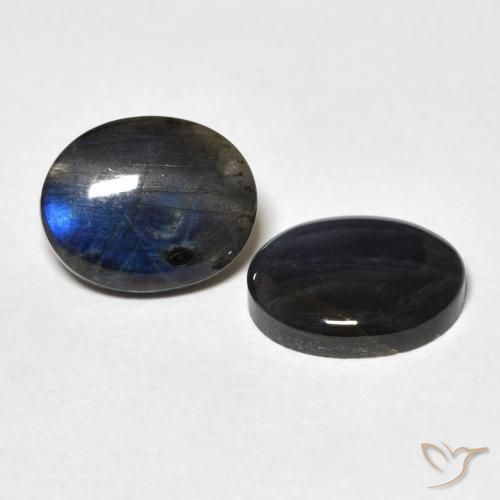 3.91 ct natürliche Mehrfarbig Spektrolith-Edelsteine, Oval, Lichtundurchlässig