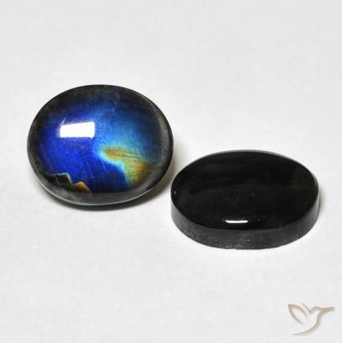 4.50 ct natürliche Mehrfarbig Spektrolith-Edelsteine, Oval, Lichtundurchlässig