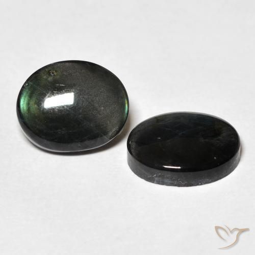4.30 ct natürliche Mehrfarbig Spektrolith-Edelsteine, Oval, Lichtundurchlässig