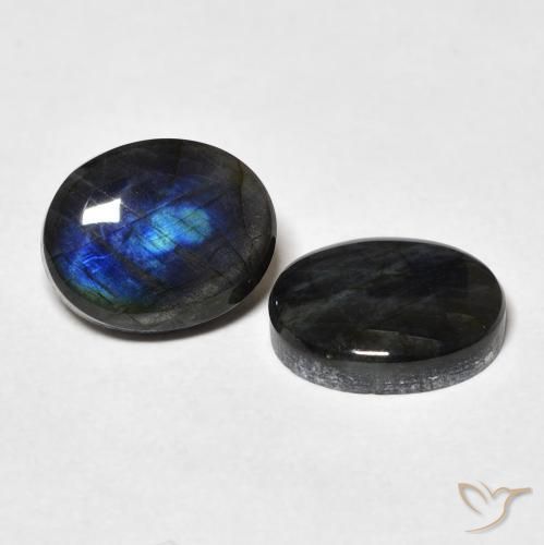4.42 ct natürliche Mehrfarbig Spektrolith-Edelsteine, Oval, Lichtundurchlässig