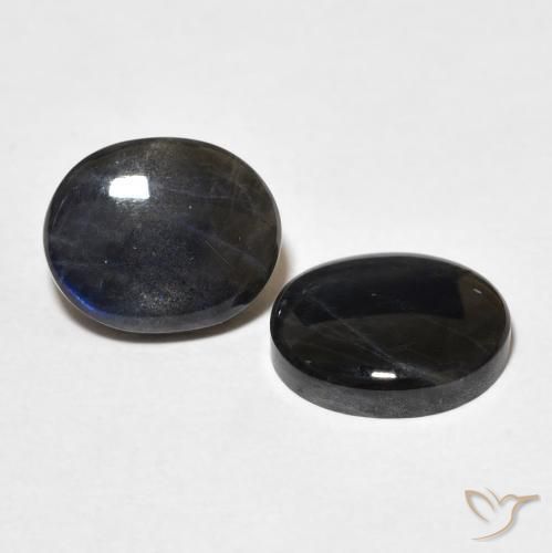 4.18 ct natürliche Mehrfarbig Spektrolith-Edelsteine, Oval, Lichtundurchlässig