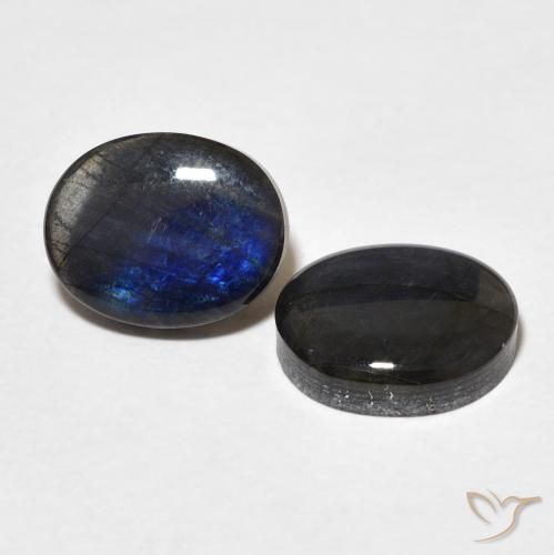4.56 ct natürliche Mehrfarbig Spektrolith-Edelsteine, Oval, Lichtundurchlässig