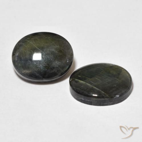 4.29 ct natürliche Mehrfarbig Spektrolith-Edelsteine, Oval, Lichtundurchlässig