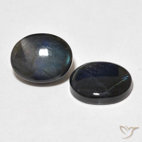 4.58 ct natürliche Mehrfarbig Spektrolith-Edelsteine, Oval, Lichtundurchlässig
