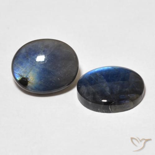 4.19 ct natürliche Mehrfarbig Spektrolith-Edelsteine, Oval, Lichtundurchlässig