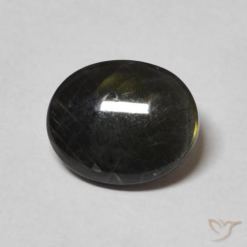 2.15ct Natürlicher Mehrfarbig Spektrolith, Oval, Lichtundurchlässig
