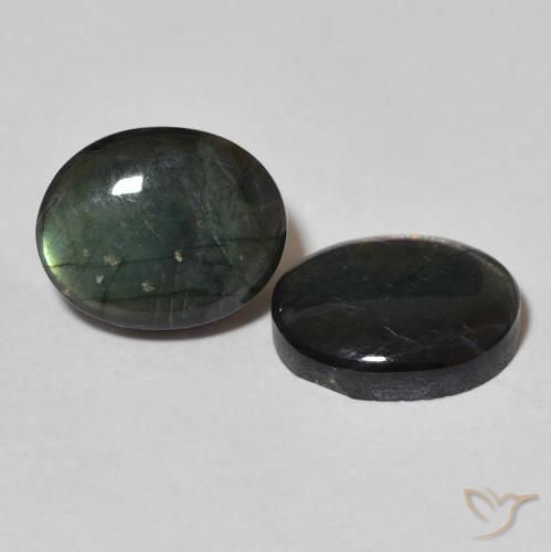 4.26 ct natürliche Mehrfarbig Spektrolith-Edelsteine, Oval, Lichtundurchlässig