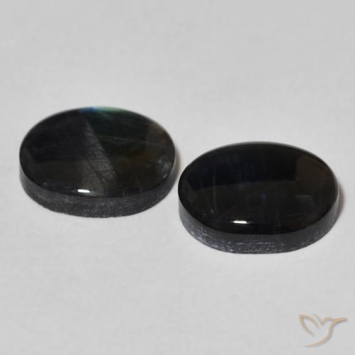 4.39 ct natürliche Mehrfarbig Spektrolith-Edelsteine, Oval, Lichtundurchlässig