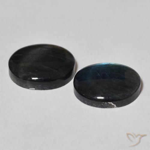 4.18 ct natürliche Mehrfarbig Spektrolith-Edelsteine, Oval, Lichtundurchlässig