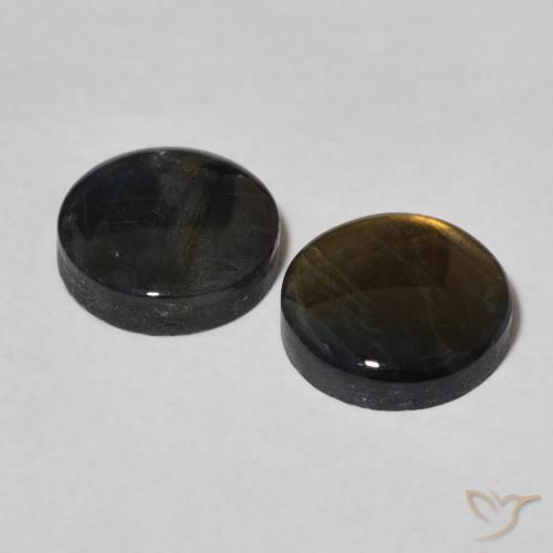 3.11 ct natürliche Mehrfarbig Spektrolith-Edelsteine, Runden, Lichtundurchlässig
