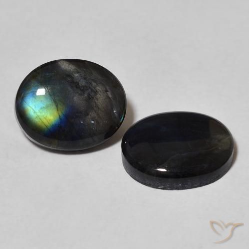 4.30 ct natürliche Mehrfarbig Spektrolith-Edelsteine, Oval, Lichtundurchlässig